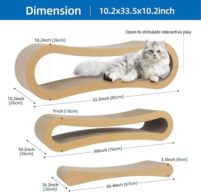 3 in 1 Cat Scratcher Cardboard
