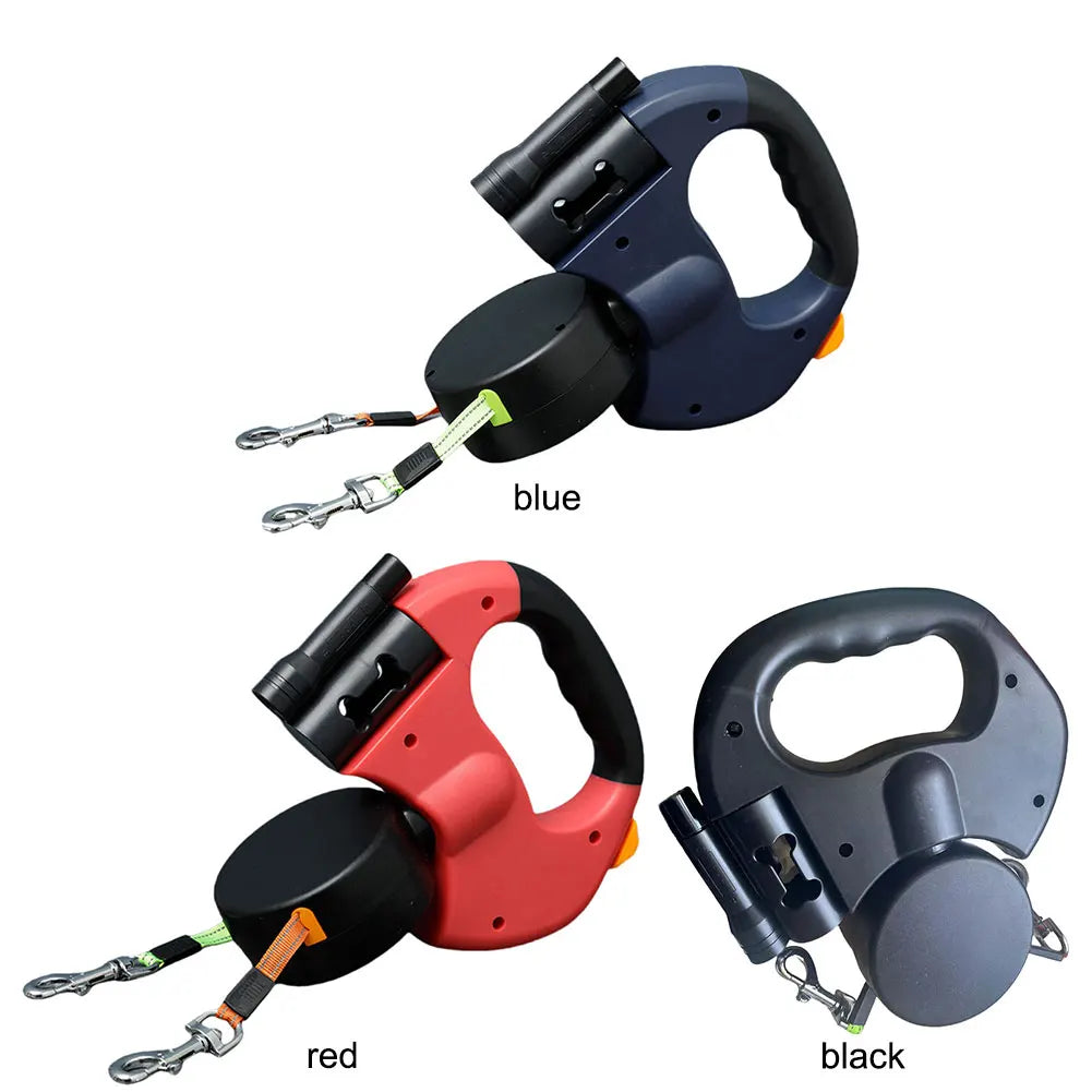 Double Headed Dog Leash Traction Rope