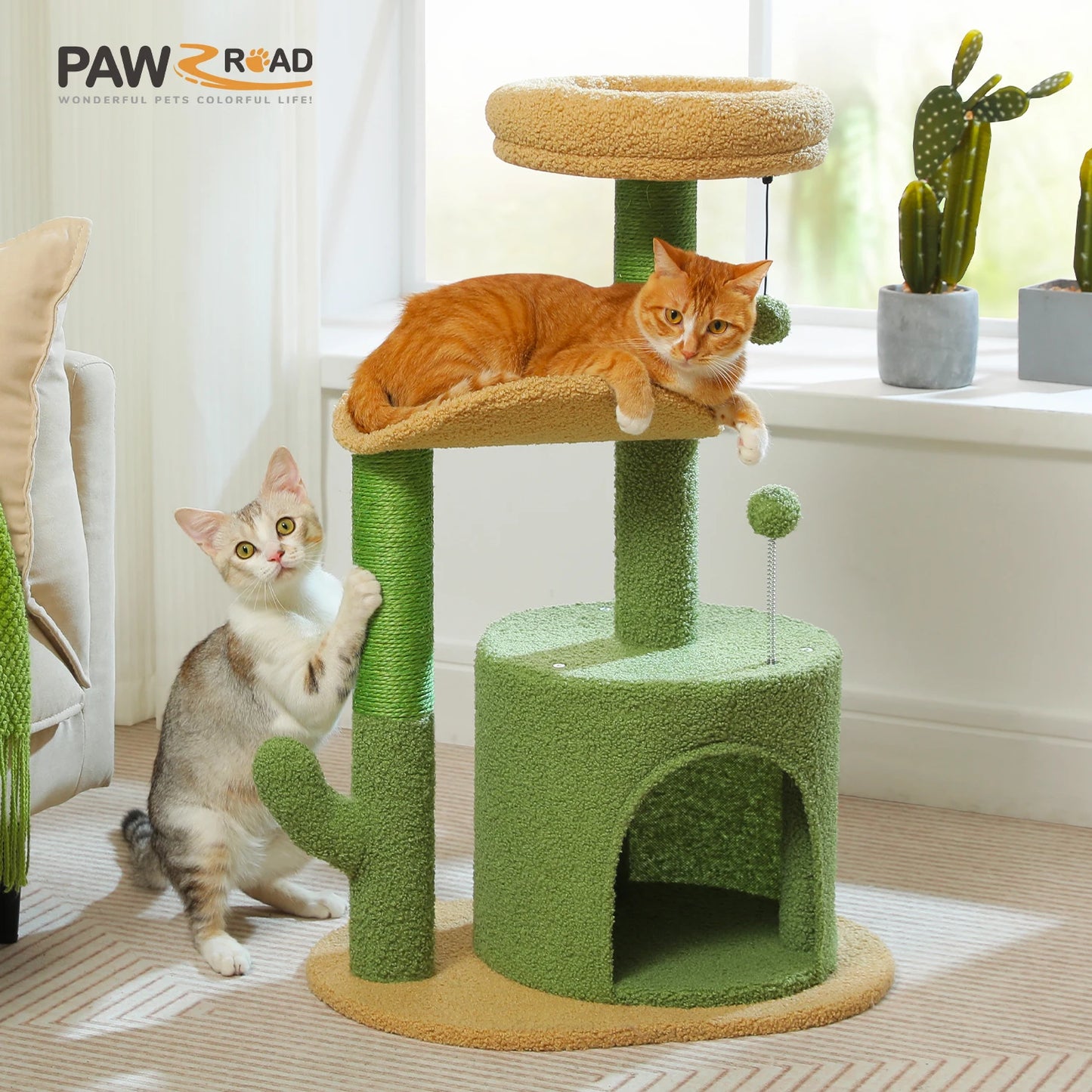 Flower Cat Tree with Scratching Posts