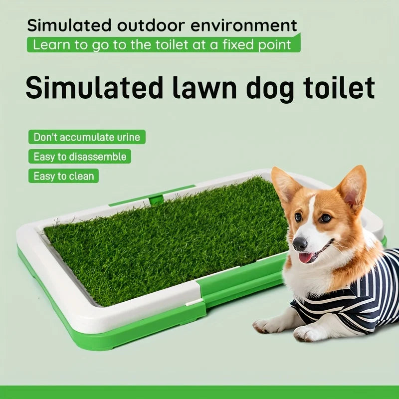 Indoor Pet Toilet with Grass Surface