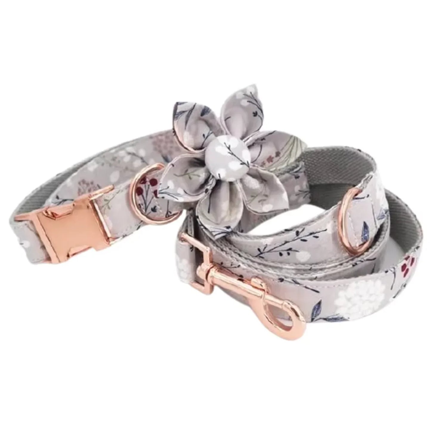 Adjustable design large pet cat dog collar flower