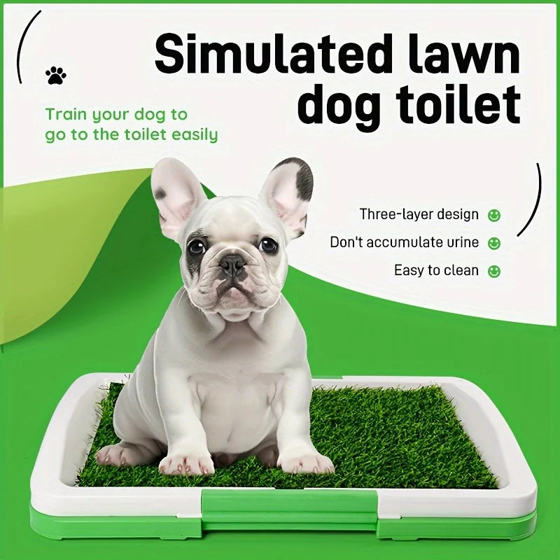 Indoor Pet Toilet with Grass Surface