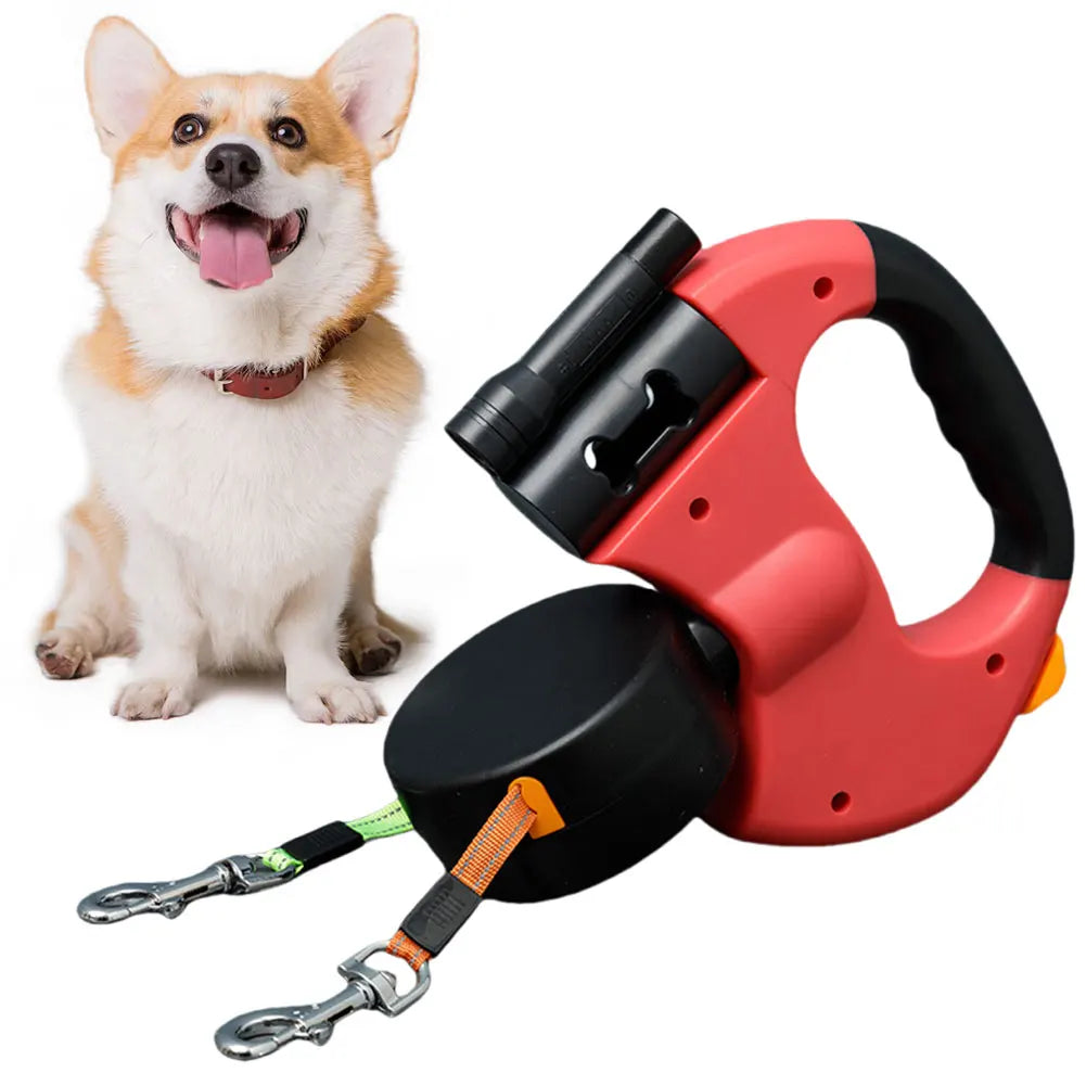 Double Headed Dog Leash Traction Rope