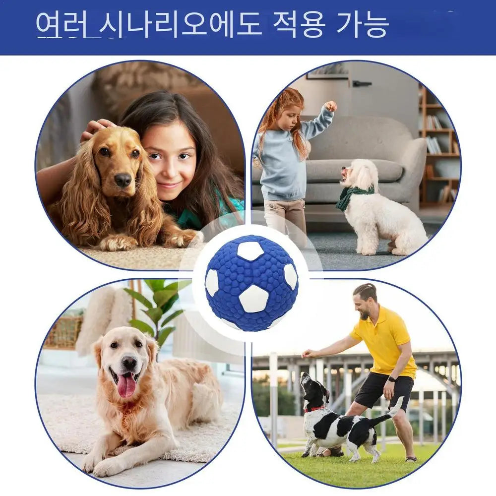 Soccer Ball Bouncing Squeaky Dog Balls