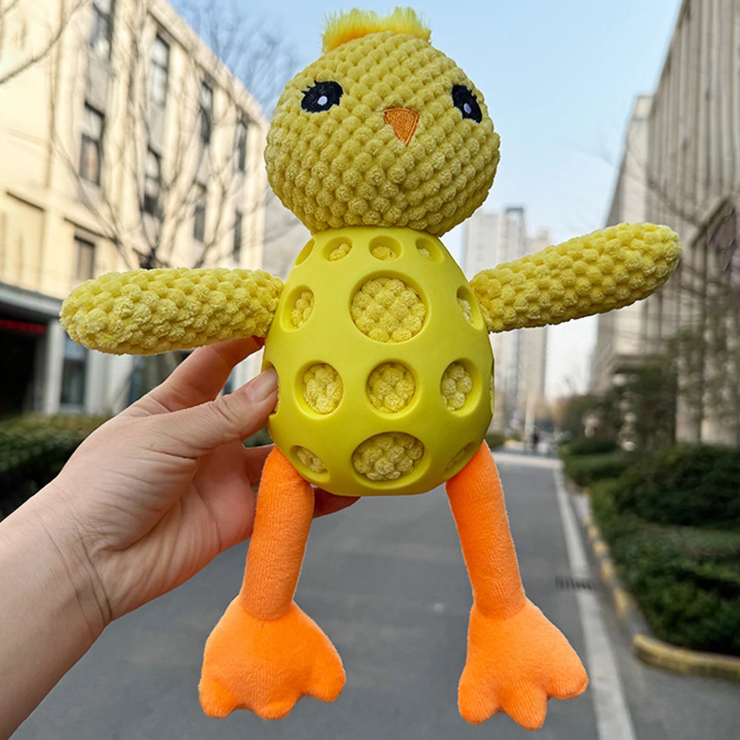 Dog Squeaky Toys Plush Chick