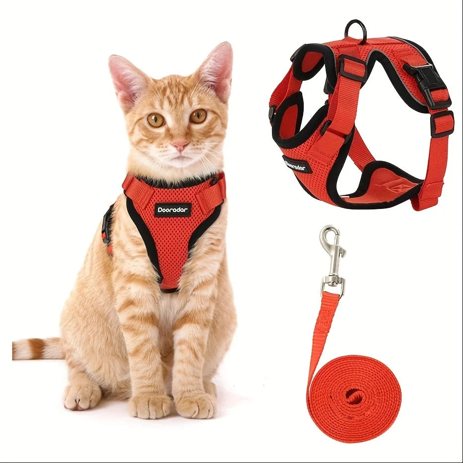 Cat Leash Vest Pet Chest Carrier