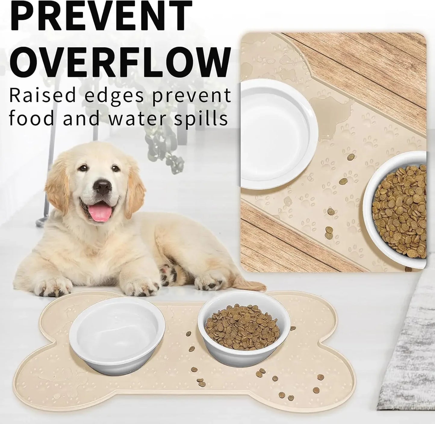 Anti-Slip Silicone Dog & Cat Feeding Mat – Waterproof