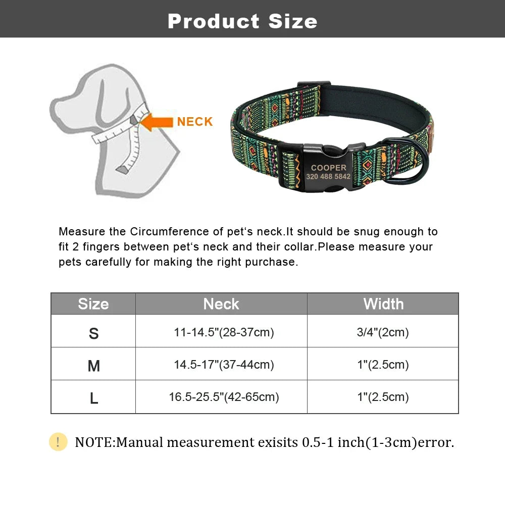 Personalized Dog Collar Leash