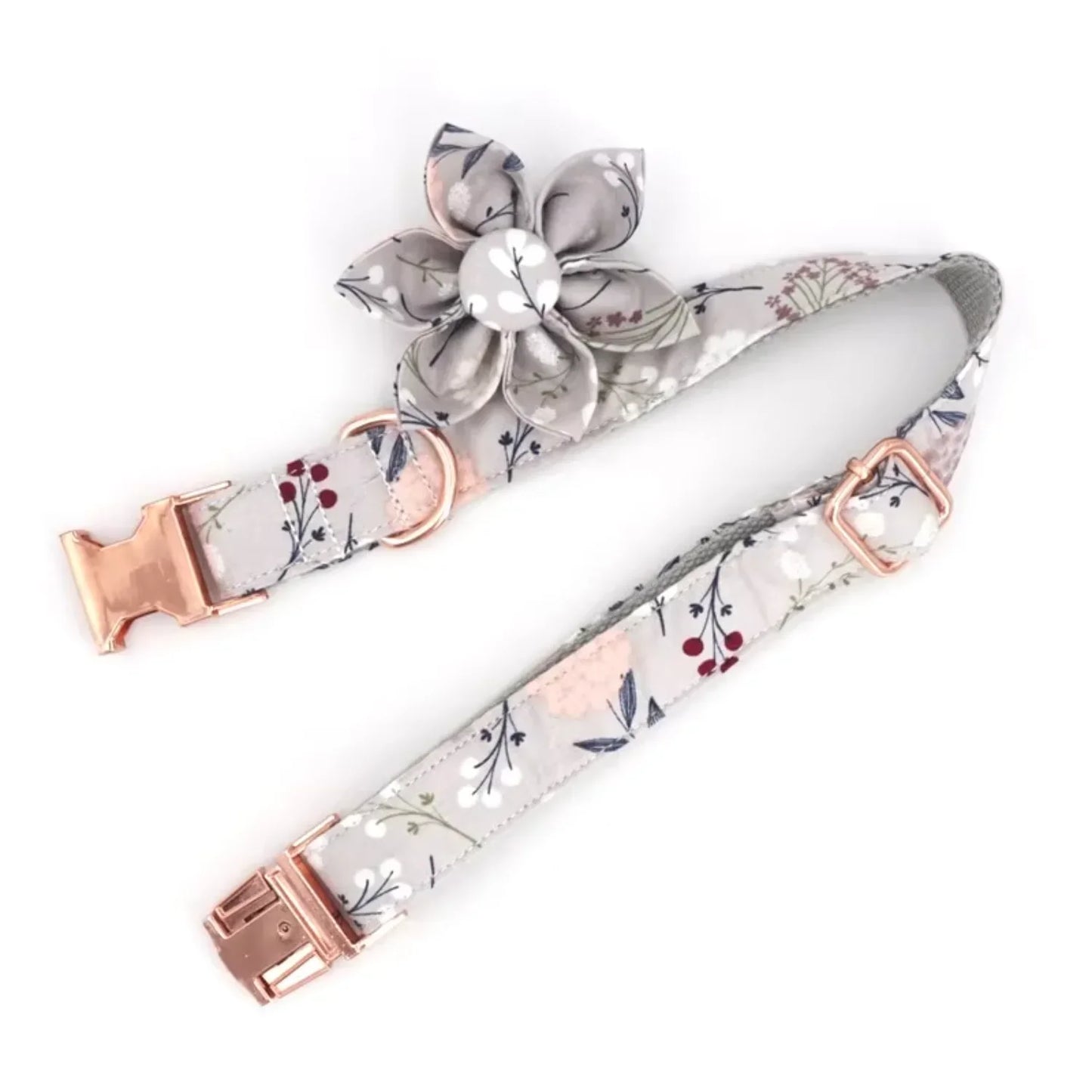 Adjustable design large pet cat dog collar flower