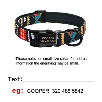 Personalized Dog Collar Leash