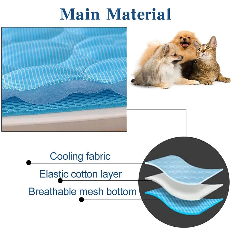 Dog Cooling Mat Extra Large Summer Bed