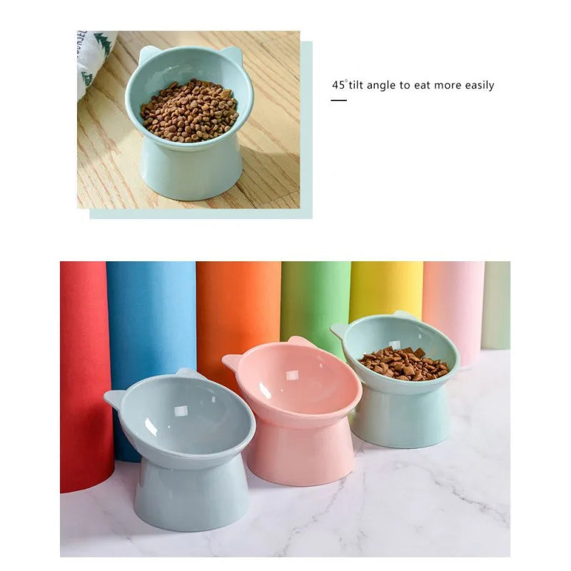 Pet Dog Cat Bowl with Raised Stand