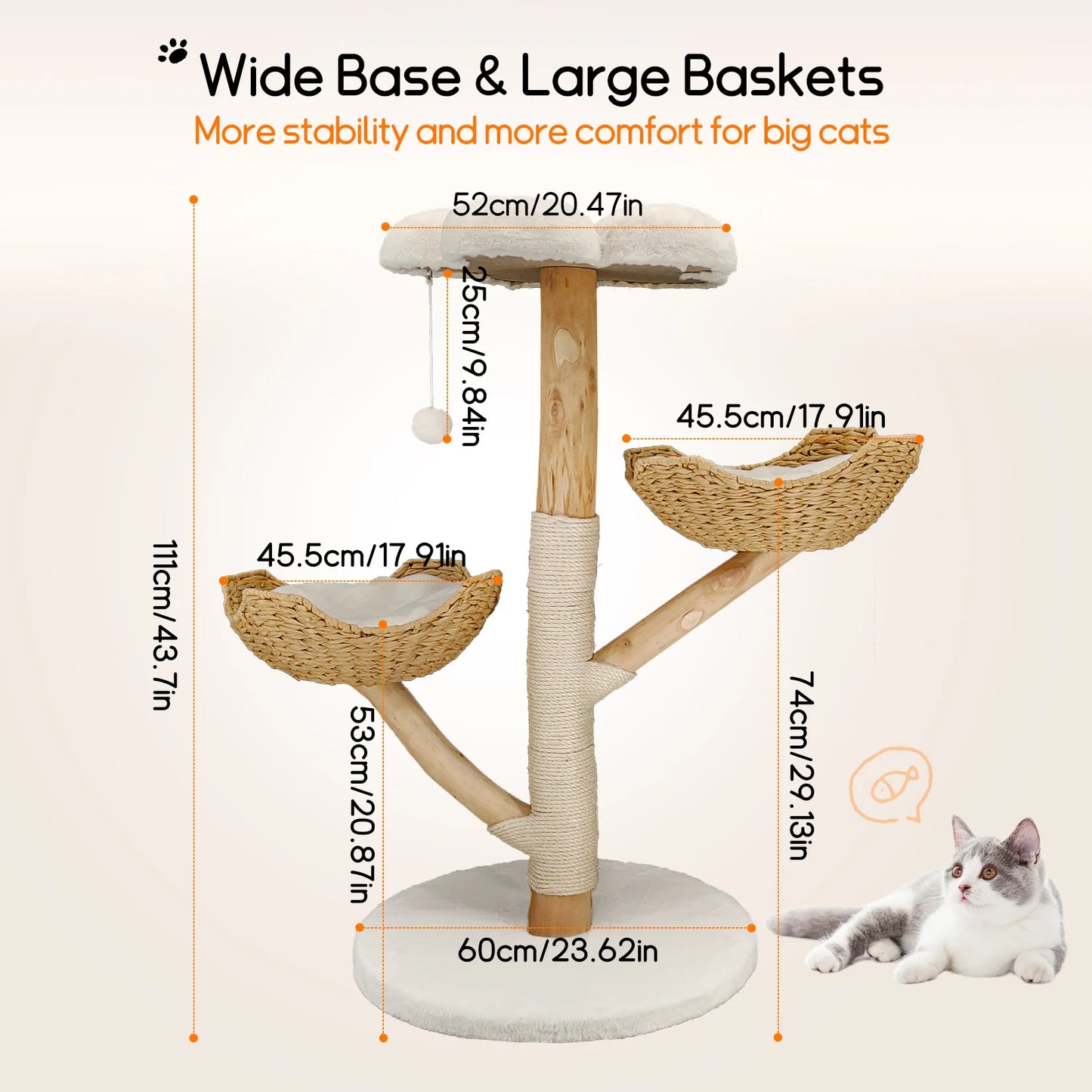 Cat Tree Tower Condo Furniture Scratch Post