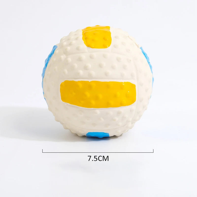 Squeaky Dog Toy Chew Rubber Balls