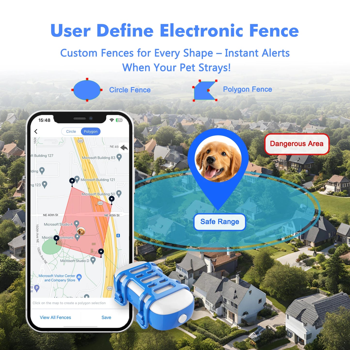 GPS Tracker for Dog or Cat