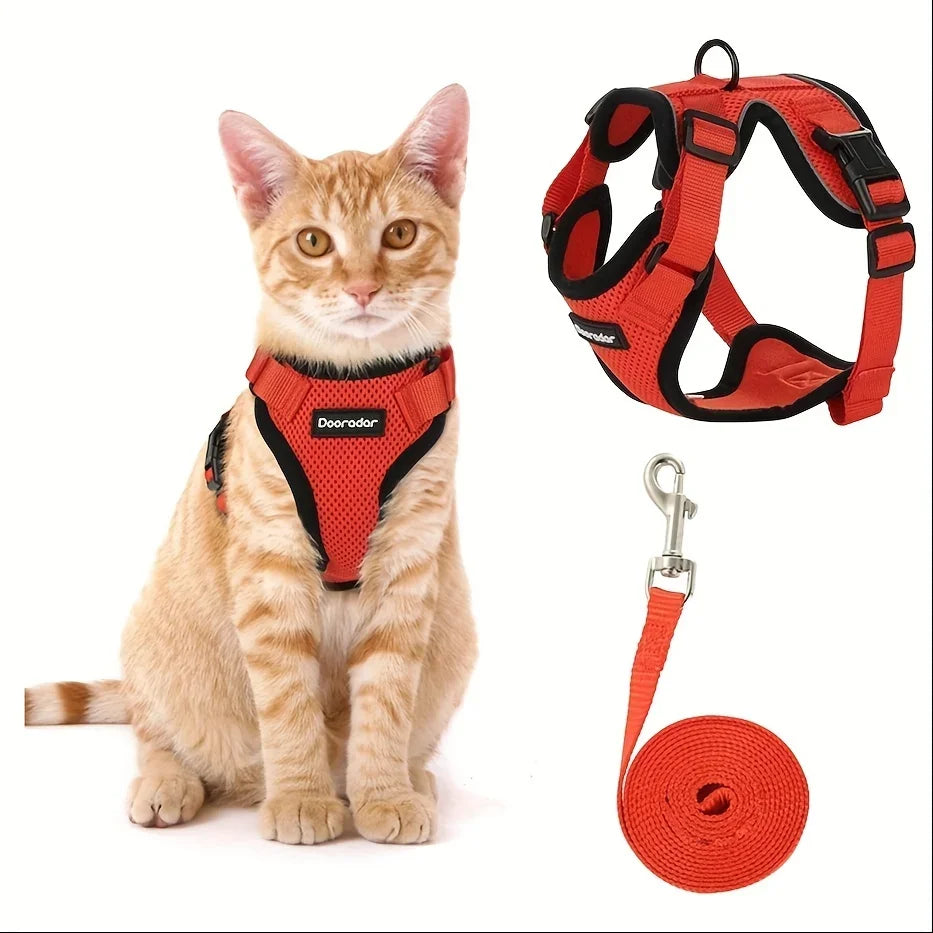Cat Leash Vest Pet Chest Carrier