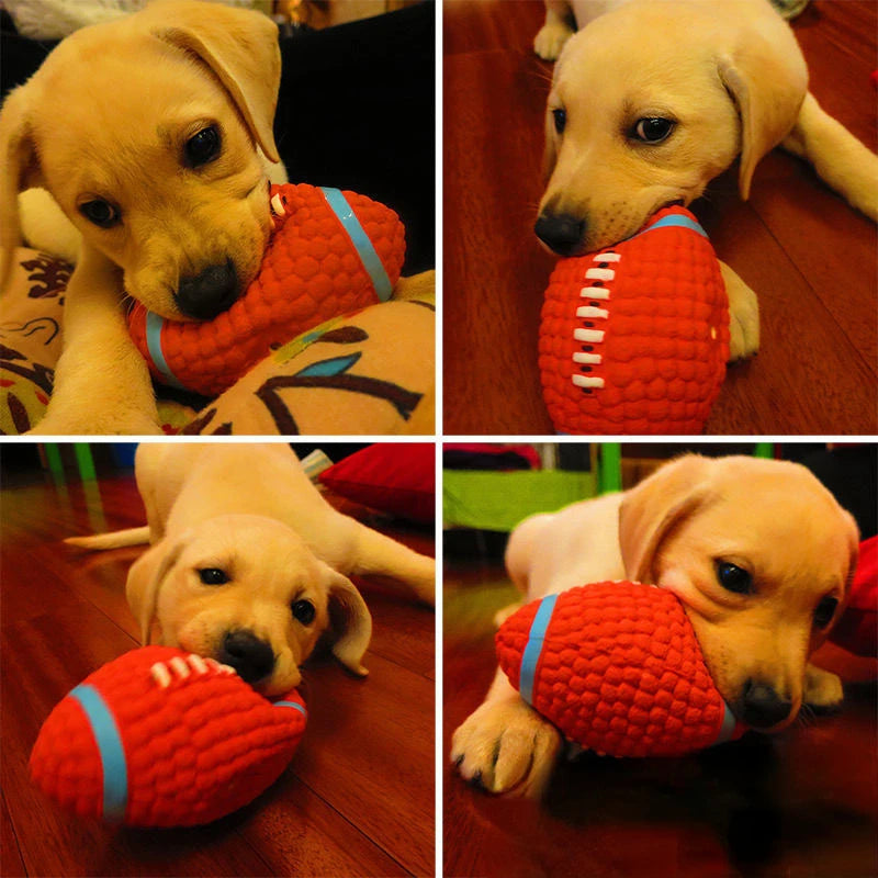 Squeaky Dog Toy Chew Rubber Balls