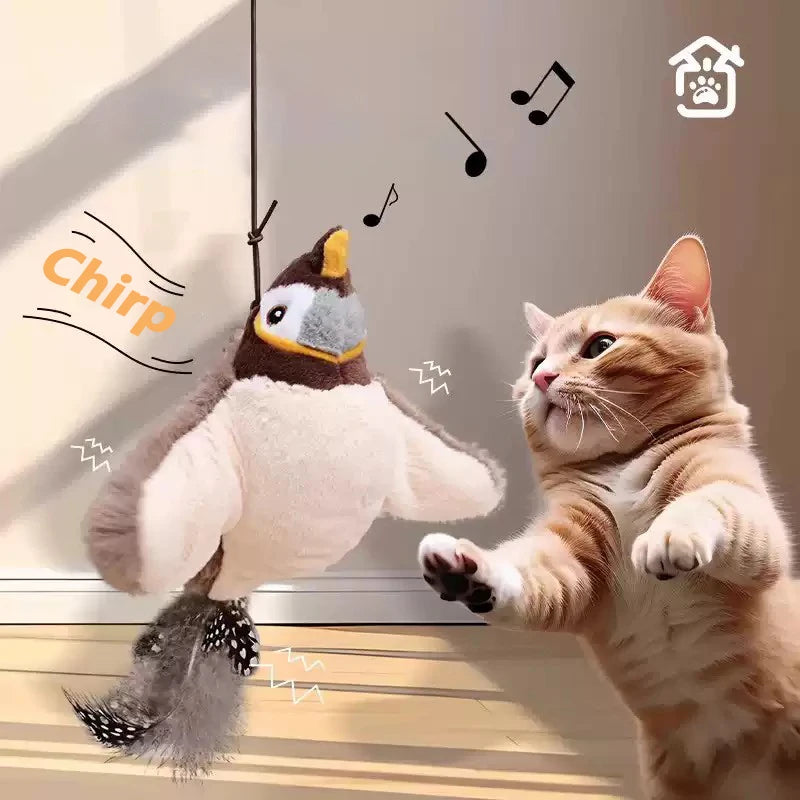 2Pcs Cat Interactive Ball Toys Automatic Rolling Ball Faux Tail