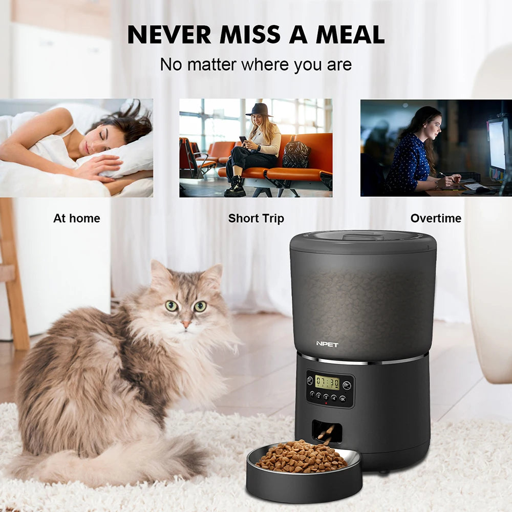 Automatic smart pet feeder for cats dogs