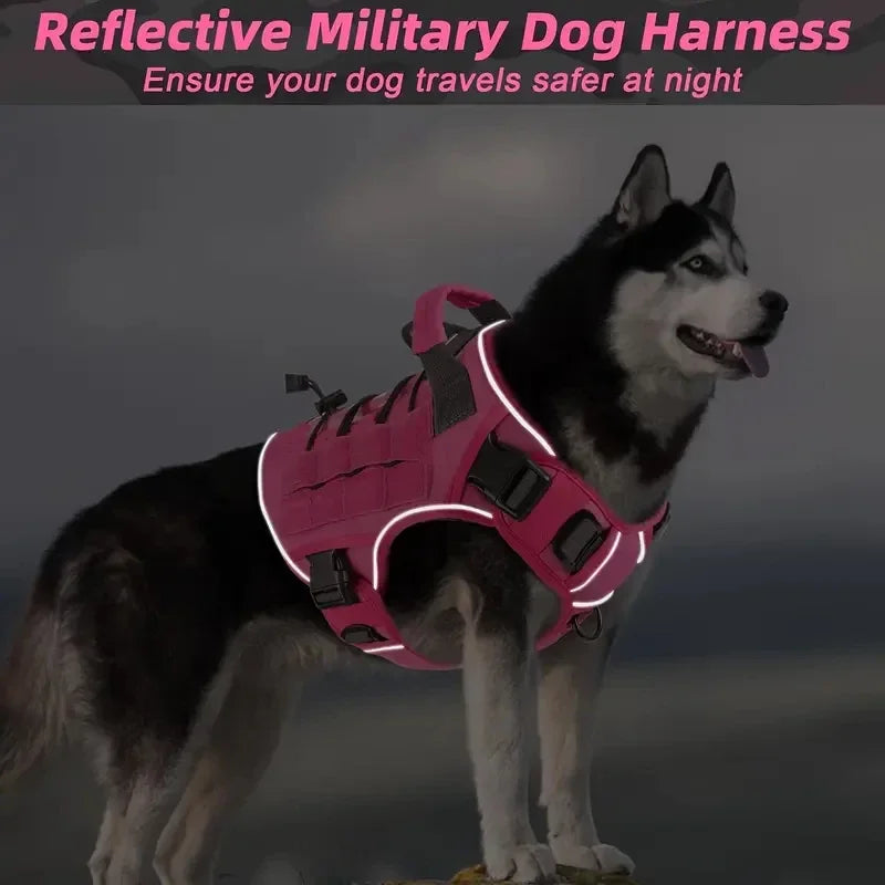 Tactical Dog Harness with Handle for Large Dogs
