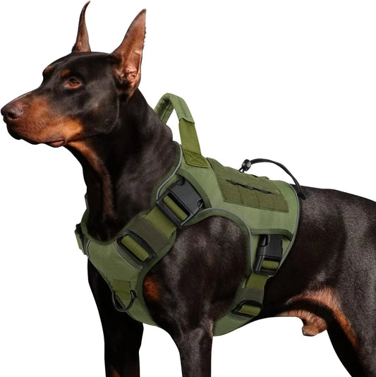Tactical Dog Harness with Handle for Large Dogs