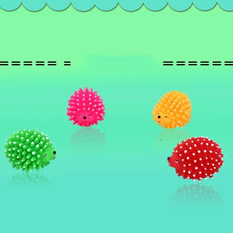 Realistic Hedgehog Soft Squeaky Pet Dog Ball Toys