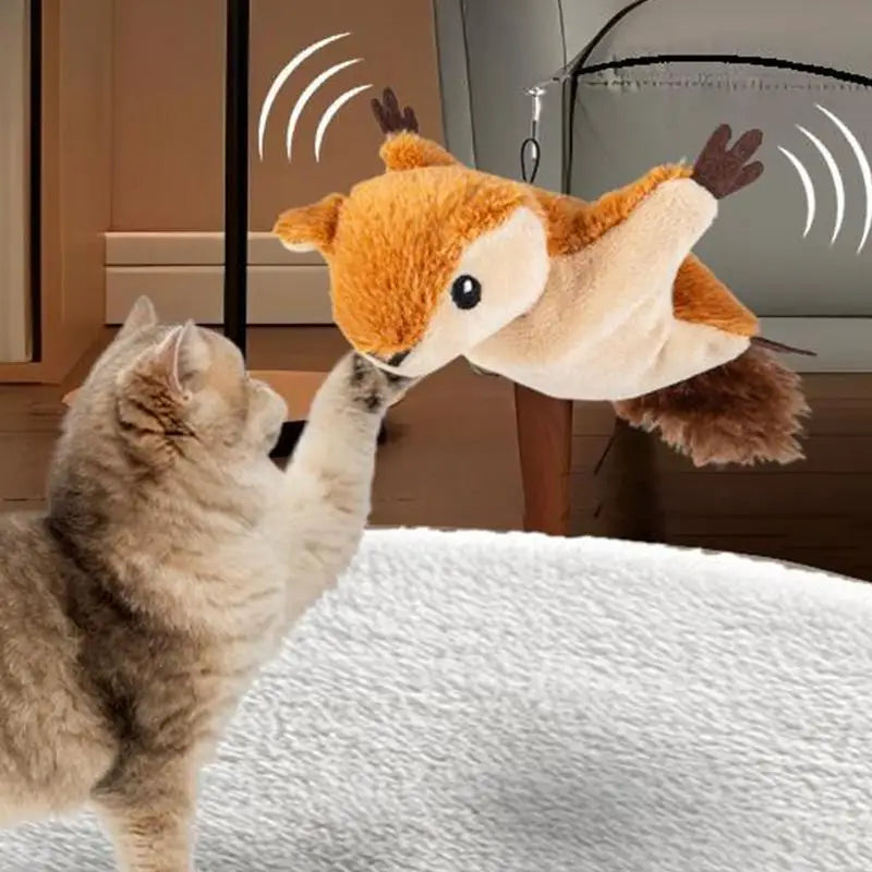 Interactive Cat Toys Chirping Flapping Bird