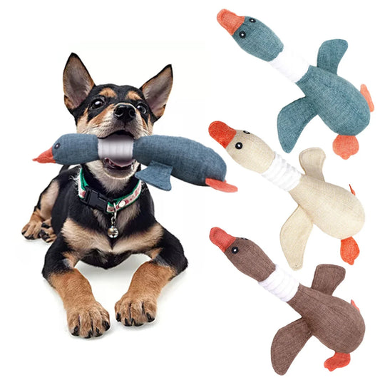 Squeaky Geese Dog Toy
