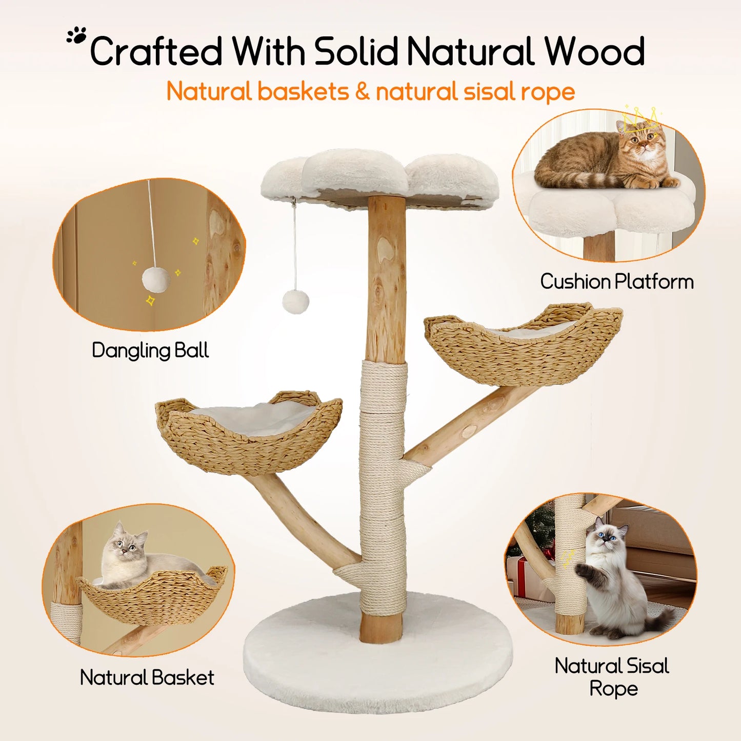 Cat Tree Tower Condo Furniture Scratch Post