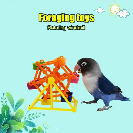 Creative Parrot Feeder Rotate Training Toys