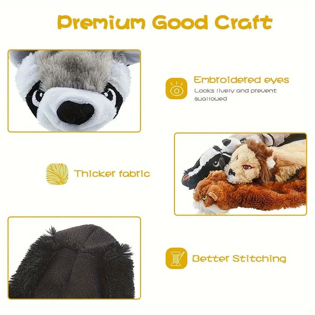 Squeaky Plush Dog Chew Toy