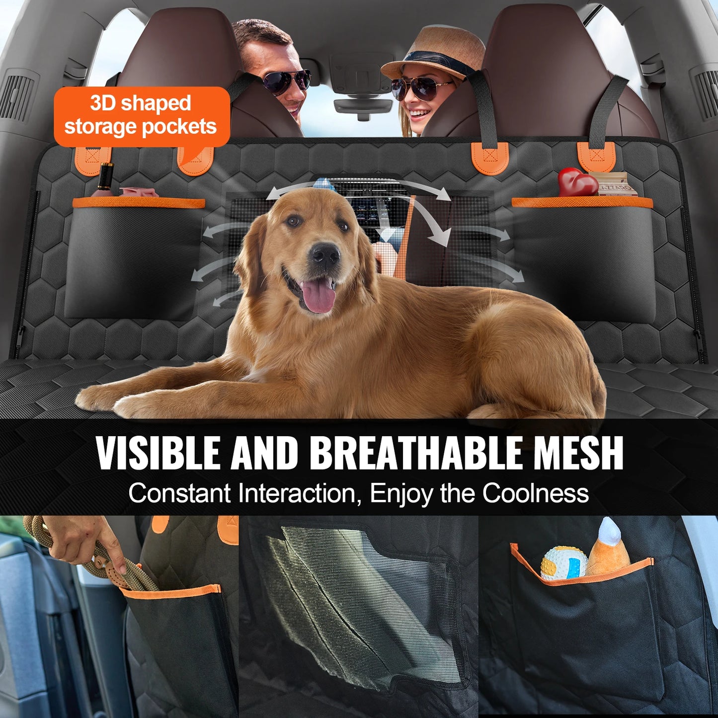 SucceBuy Back Seat Extender Dog Car Seat Cover