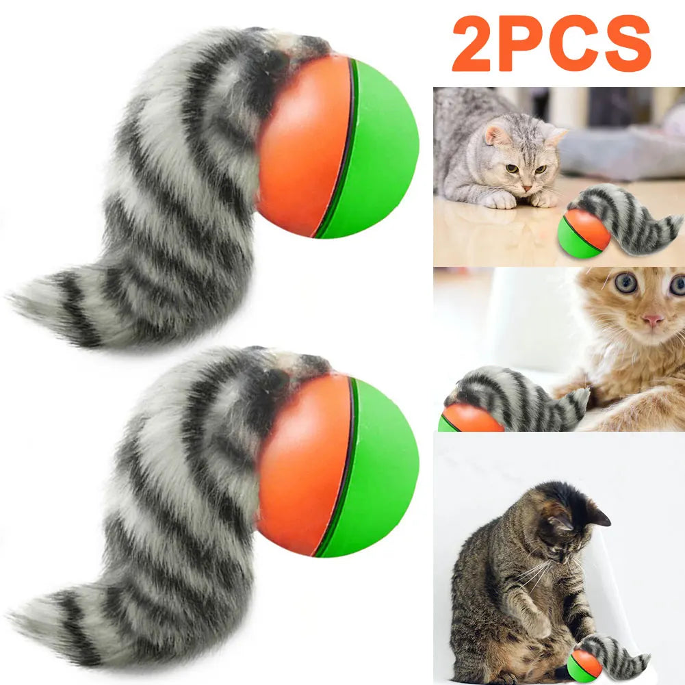 2PC/1PC Cat Interactive Ball Toys Rechargeable