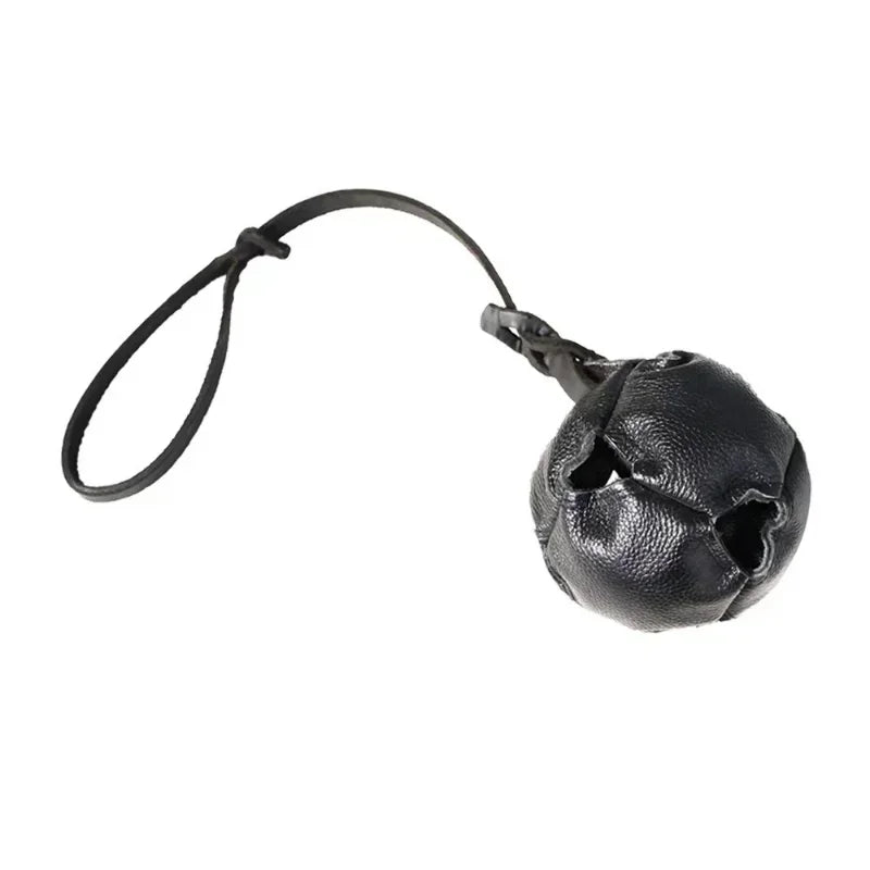 Leather Ball Dog Toy for Fetch Catch Throw
