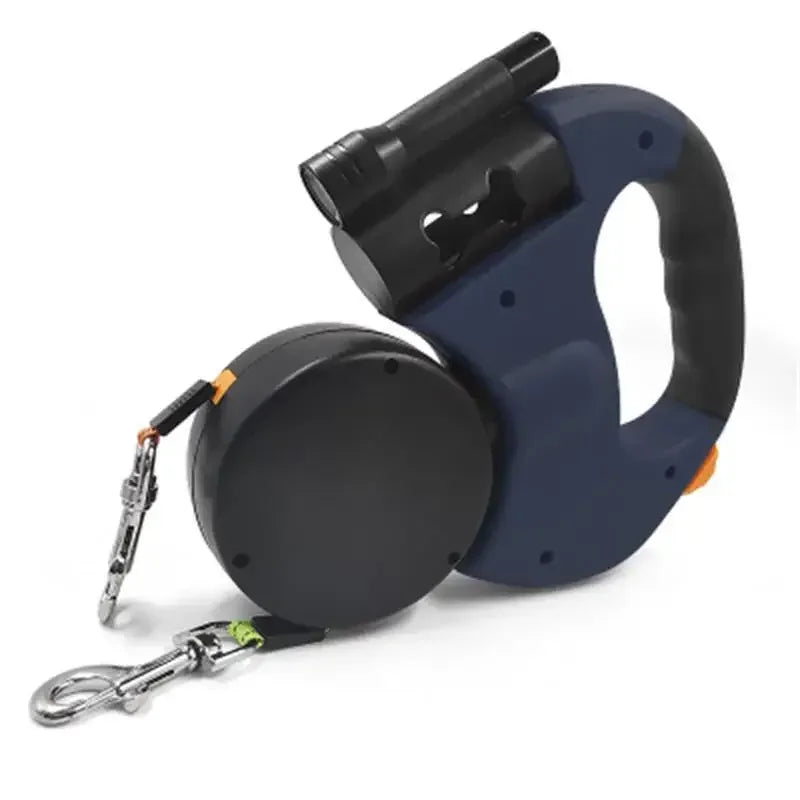 3 Colors Retractable Dual Double Leash Rope