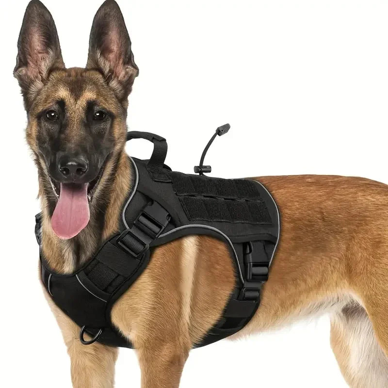 Tactical Dog Harness with Handle for Large Dogs