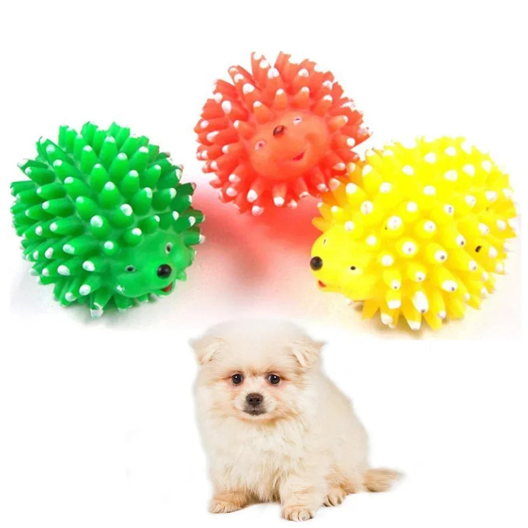 Realistic Hedgehog Soft Squeaky Pet Dog Ball Toys