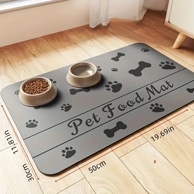 Pet Feeding Mat For Food And Water Bowl