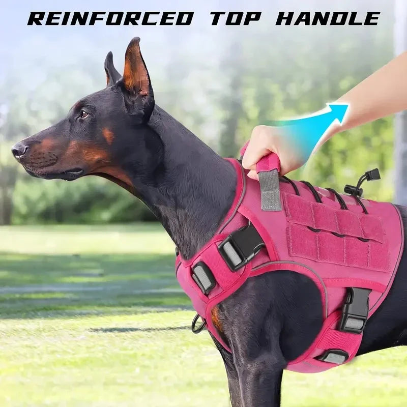 Tactical Dog Harness with Handle for Large Dogs