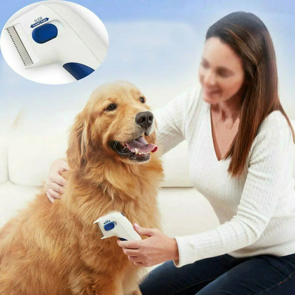 Electric Tick Remover4 Comb Safety Tool for Dogs Cats
