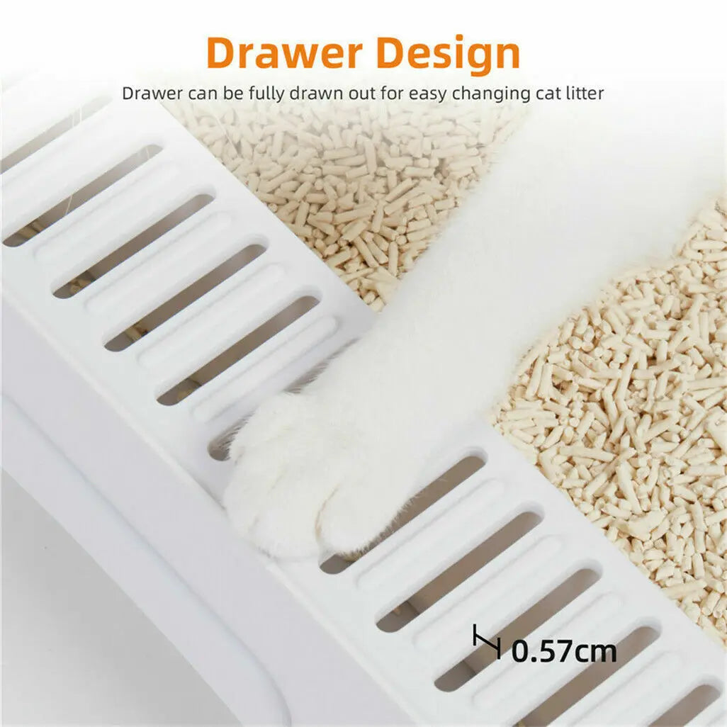 Cat Litter Box with Scoop and Tray
