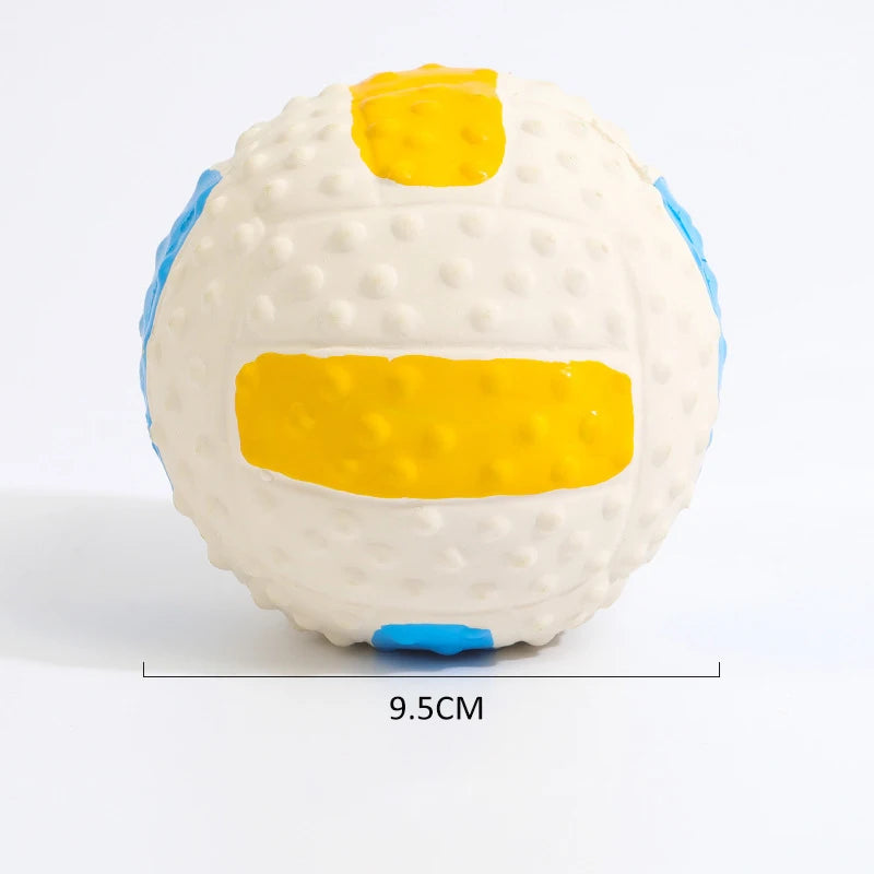 Squeaky Dog Toy Chew Rubber Balls