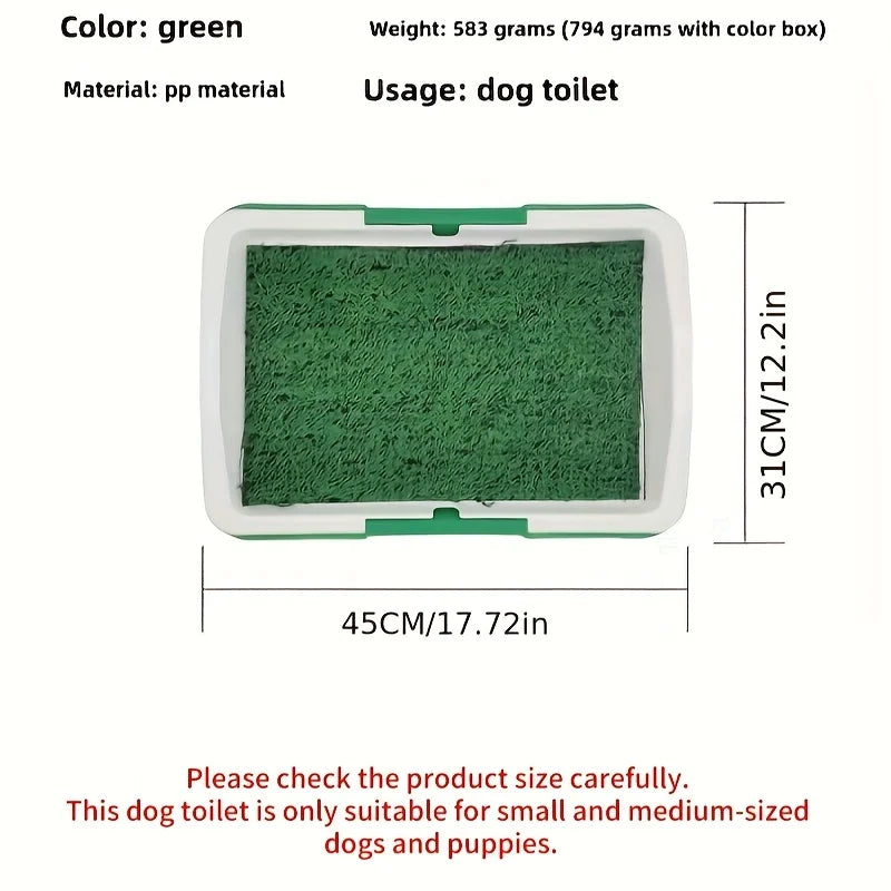 Indoor Pet Toilet with Grass Surface
