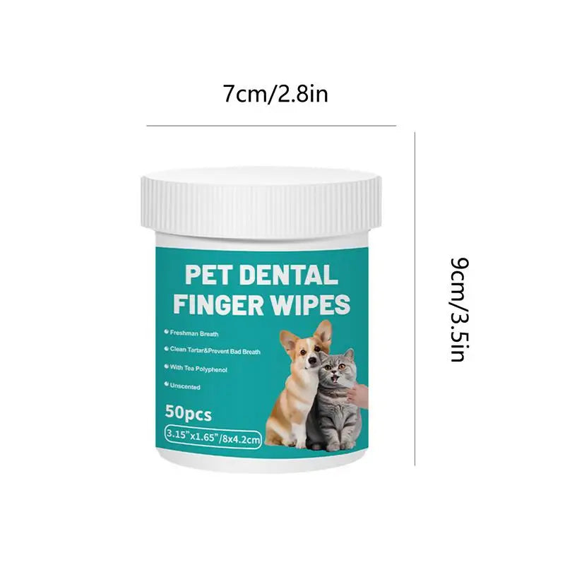 Pet Teeth Cleaning Finger Wipes