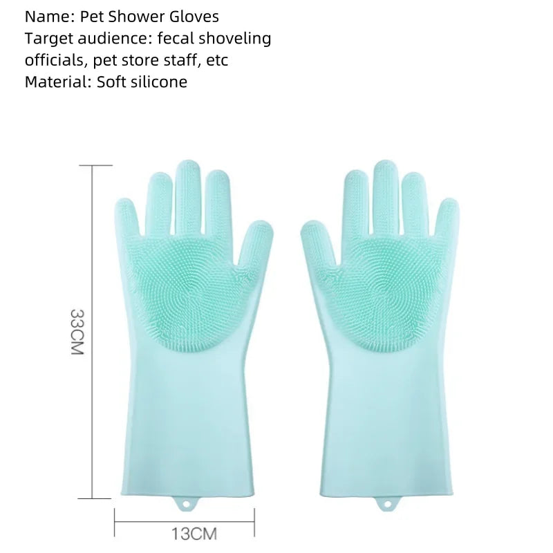 Pet Grooming Cleaning Gloves